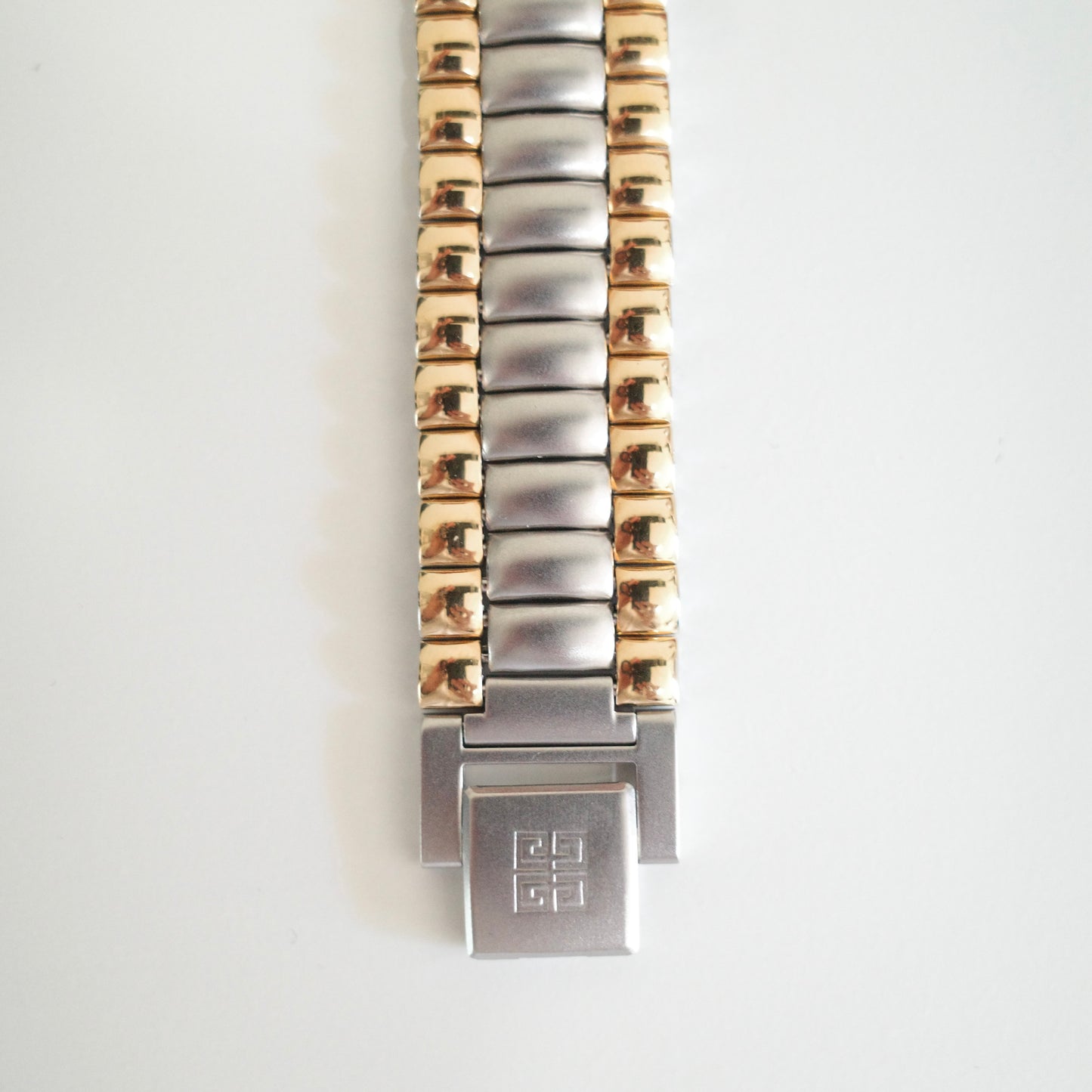 Vintage Givenchy Two-Tone Gold & Silver Bracelet Watch (Unisex)