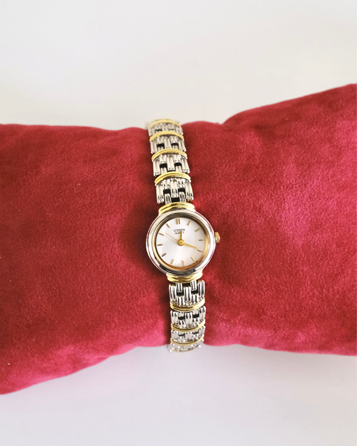 Rare Vintage Citizen Two-Tone Gold & Silver Bracelet Watch