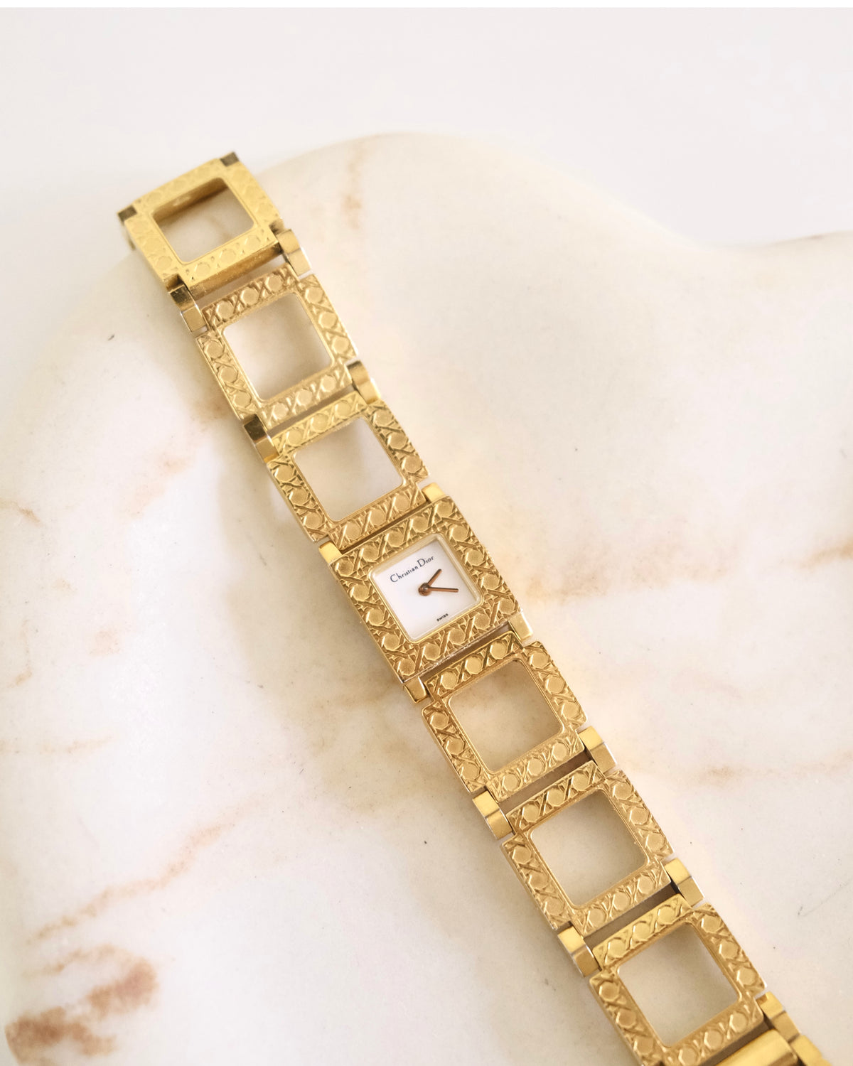 Vintage Dior Parisienne Gold-Tone Bracelet Watch | Elegant Swiss Vintage Timepiece