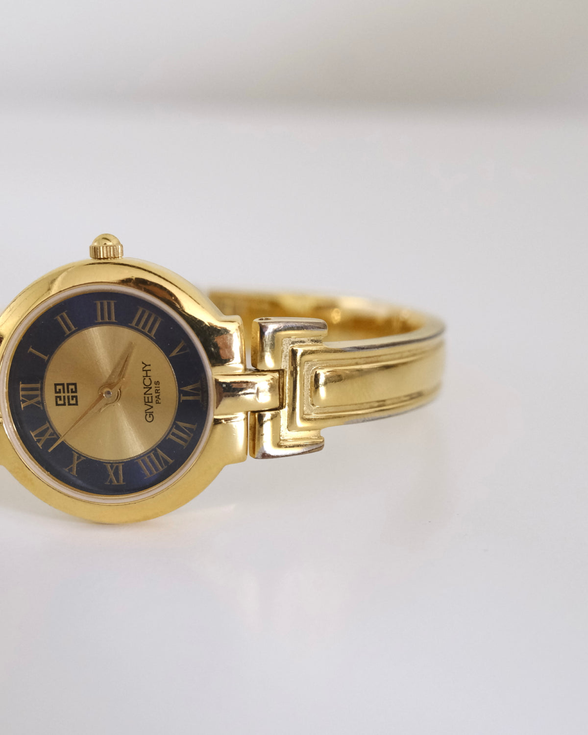 Rare Vintage Givenchy Gold-Tone Bangle Watch