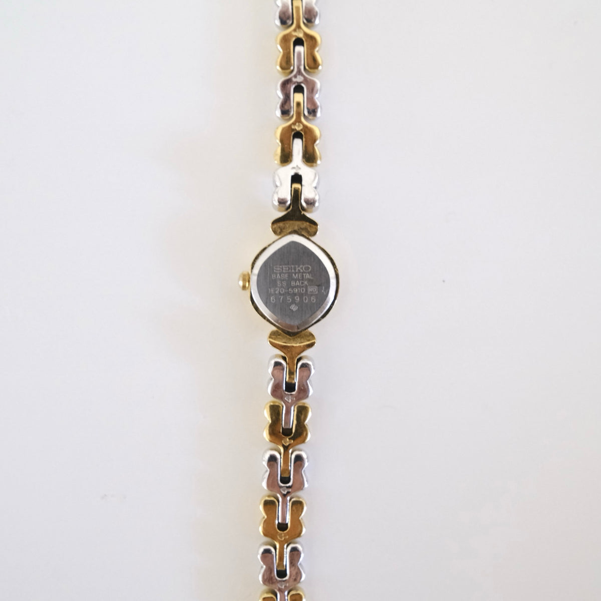 Vintage Seiko Two-Tone Leaf Link Bracelet Watch
