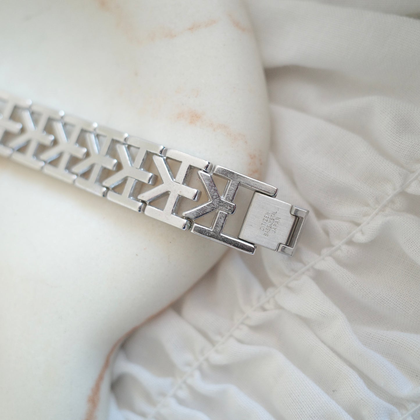 Vintage Yves Saint Laurent Two-Tone Octagon Bracelet Watch