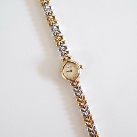Vintage Seiko Two-Tone Leaf Link Bracelet Watch