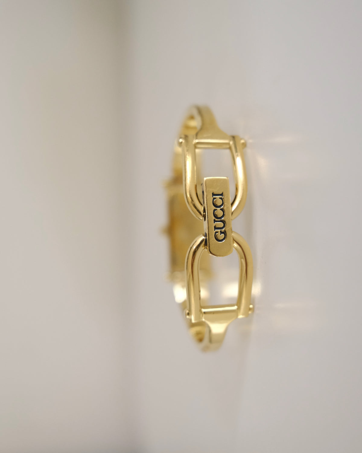 Vintage Gucci 1500L Gold Watch | Black Dial | Elegant Gold Bangle Bracelet | Classic Designer Timepiece
