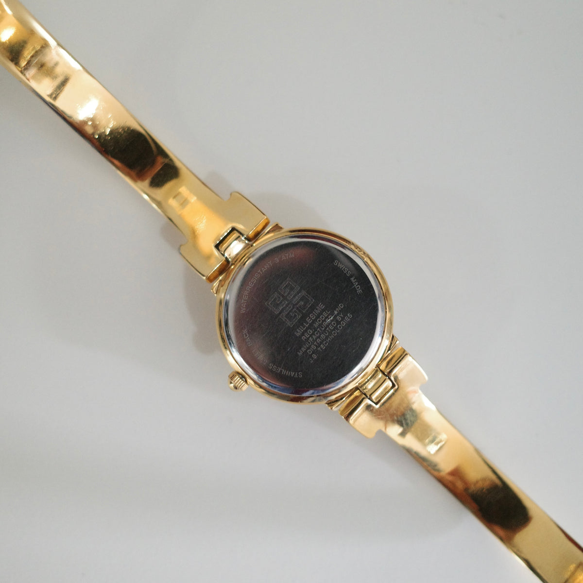 Rare Vintage Givenchy Gold-Tone Bangle Watch