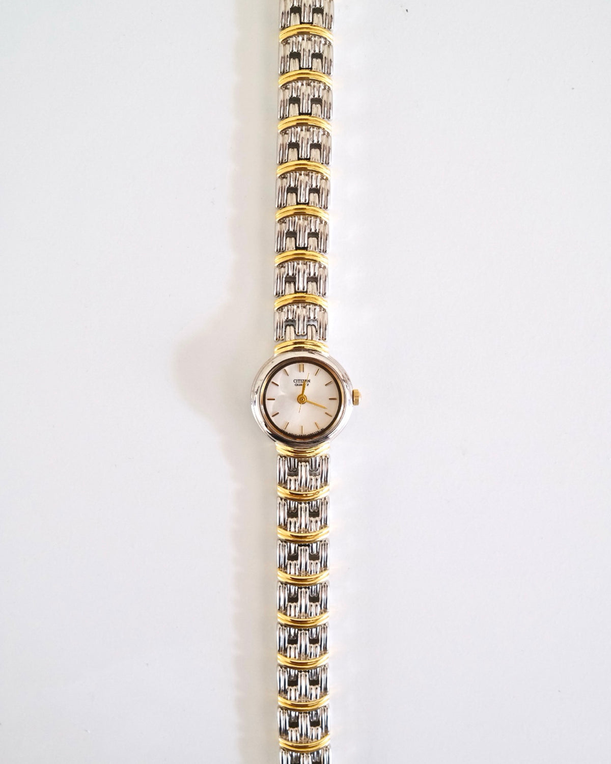 Rare Vintage Citizen Two-Tone Gold & Silver Bracelet Watch