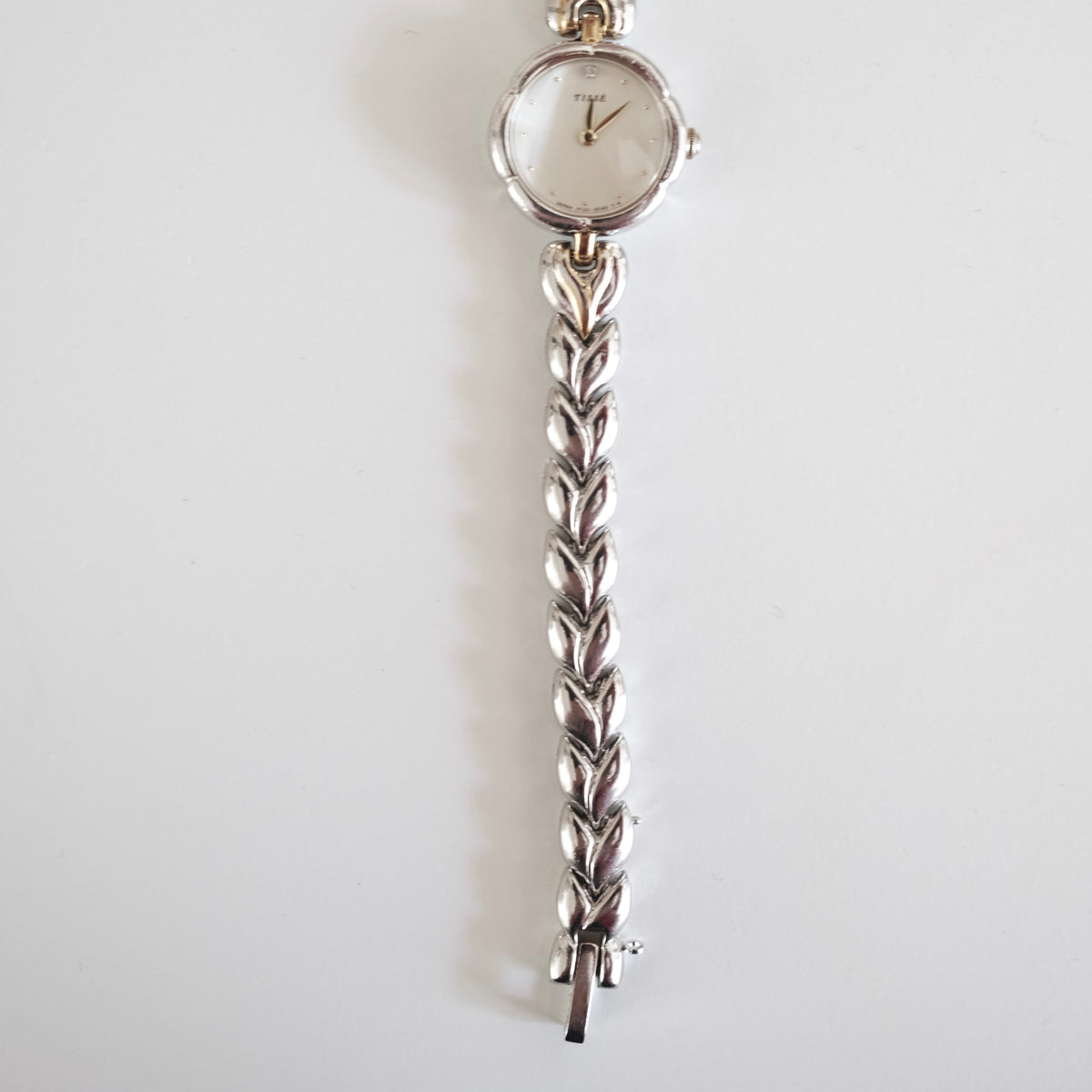 Vintage Seiko Tissé Silver Leaf Bracelet Watch