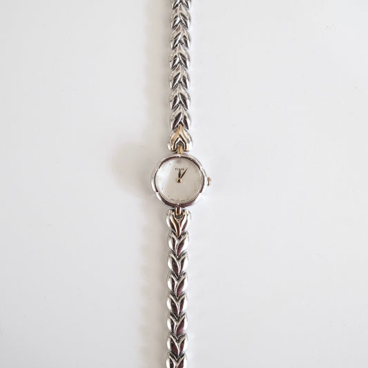 Vintage Seiko Tissé Silver Leaf Bracelet Watch