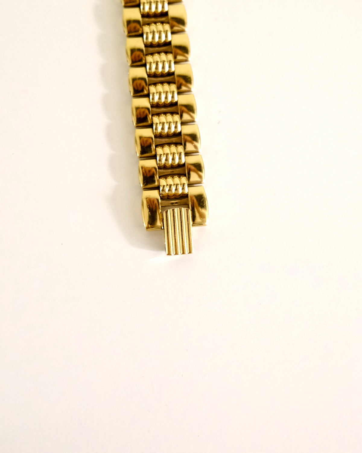 Vintage Christian Dior Gold Octagon Watch | White Dial | Elegant Gold Bracelet | Classic Designer Timepiece