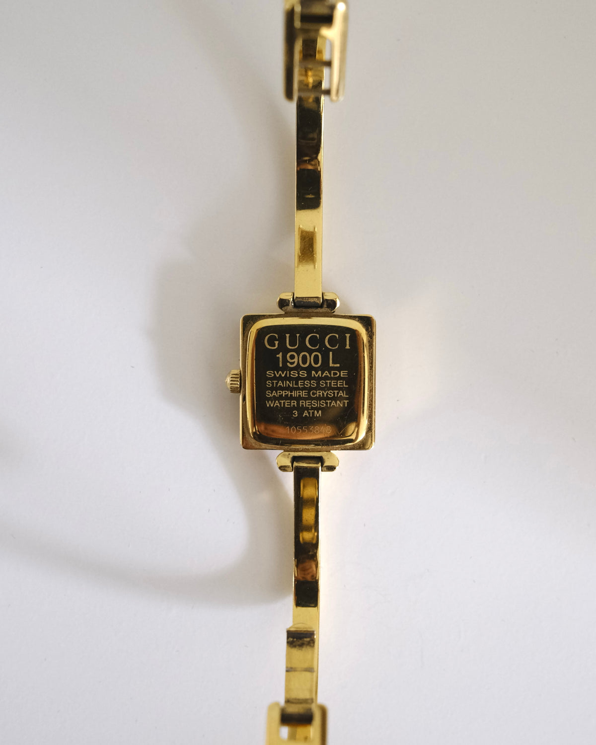 Rare Vintage Gucci 1900L Gold Bangle Watch