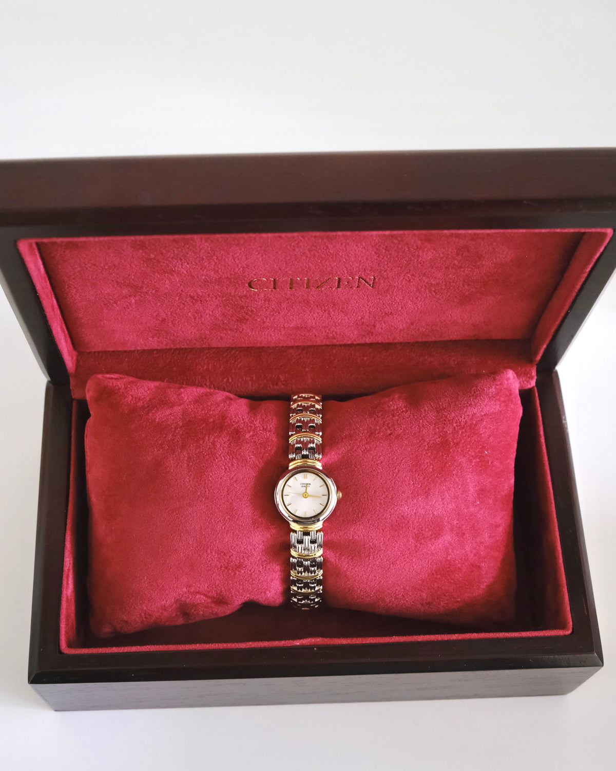 Rare Vintage Citizen Two-Tone Gold & Silver Bracelet Watch