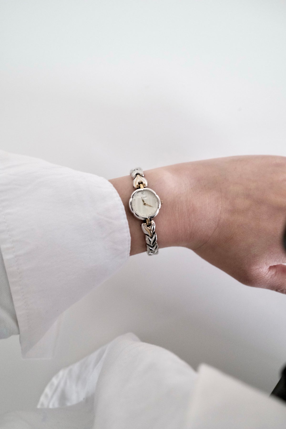 Vintage Seiko Tissé Silver Leaf Bracelet Watch
