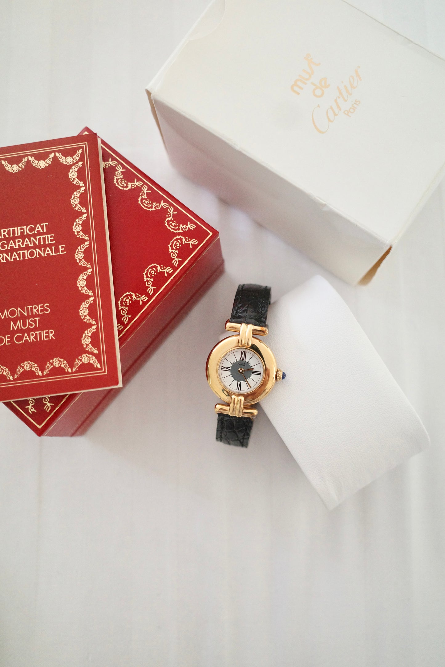 Vintage Must de Cartier Colisée Vermeil Watch