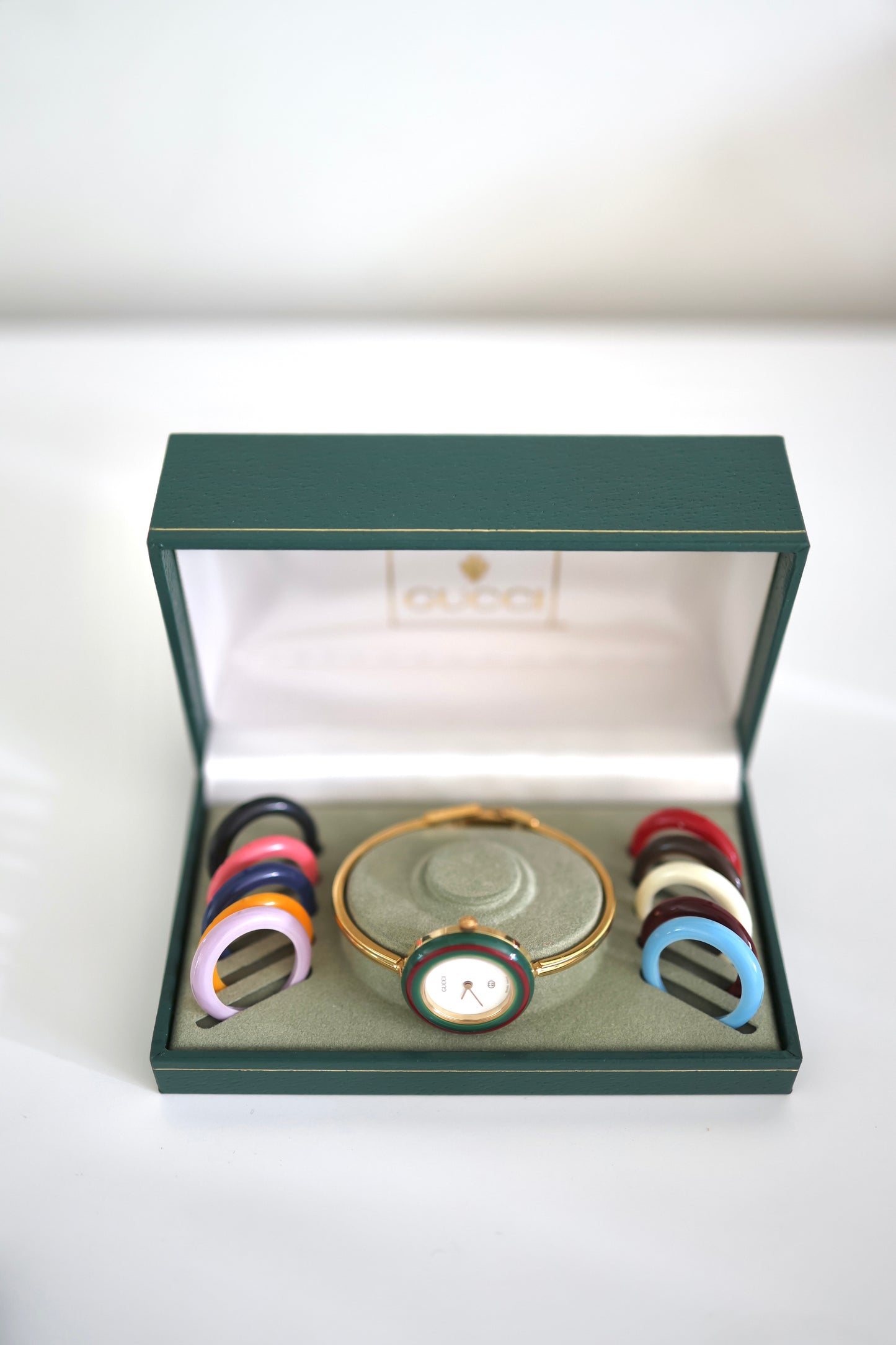 Vintage Gucci 11/12 Bezel Watch | 12 Interchangeable Bezels | Full Set | Swiss Made