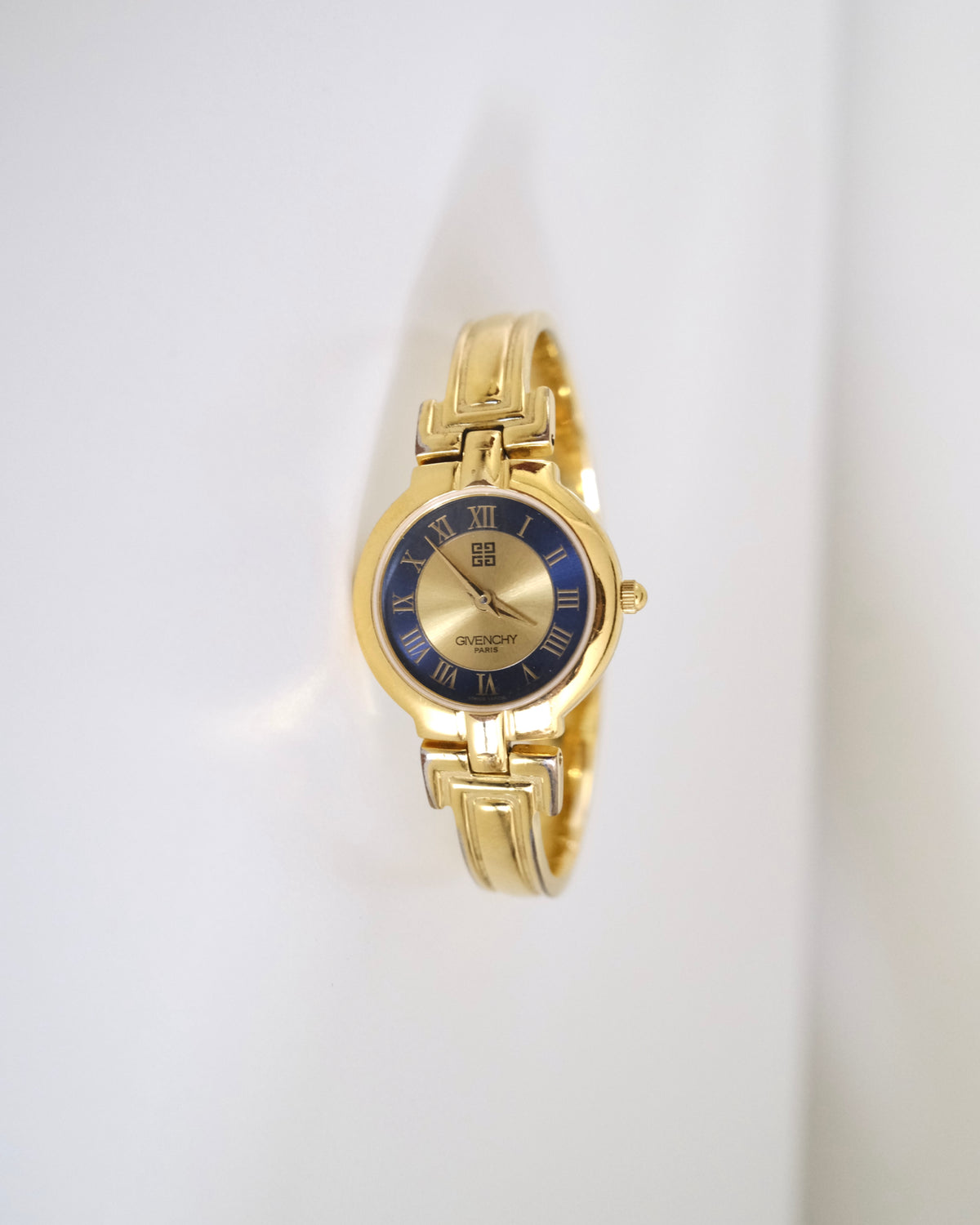 Rare Vintage Givenchy Gold-Tone Bangle Watch
