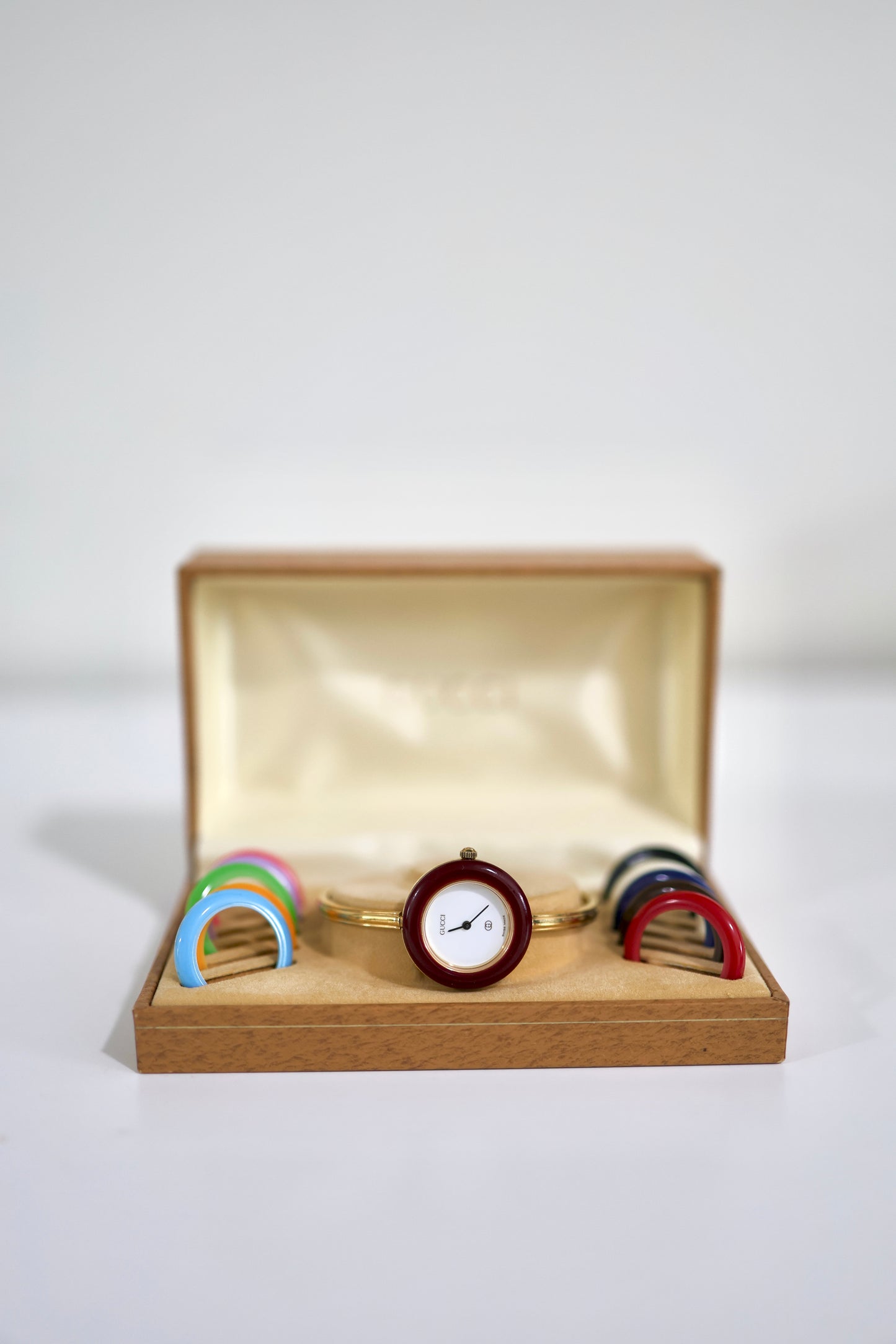 Vintage Gucci Bezel Watch with 11 Interchangeable Bezels