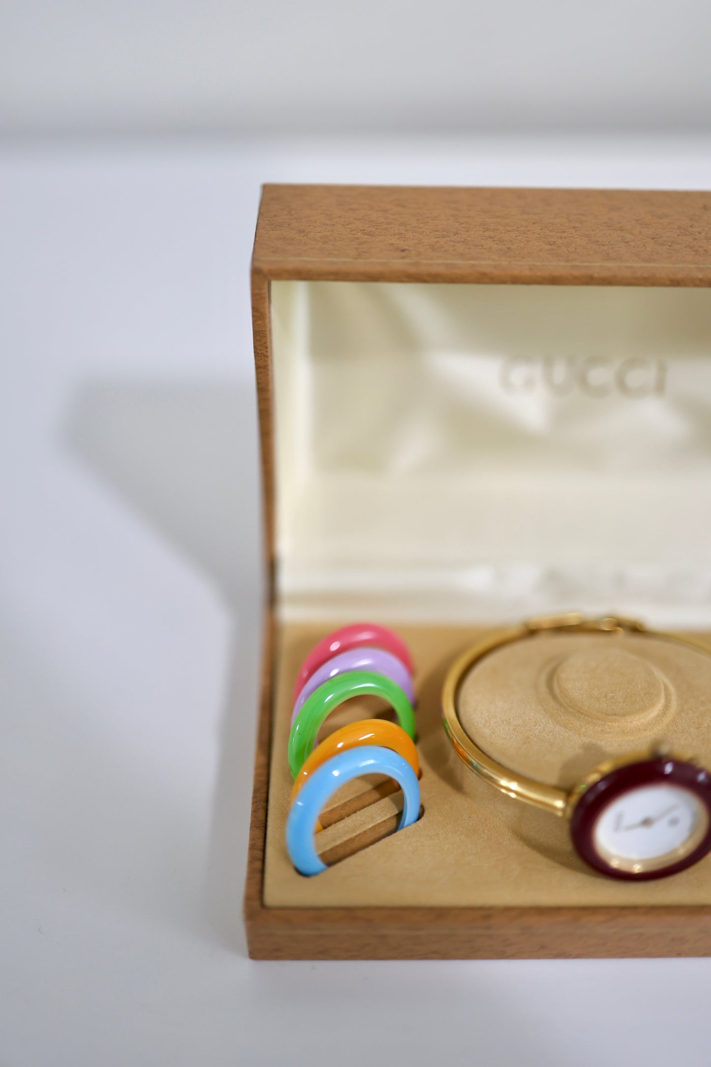 Vintage Gucci Bezel Watch with 11 Interchangeable Bezels