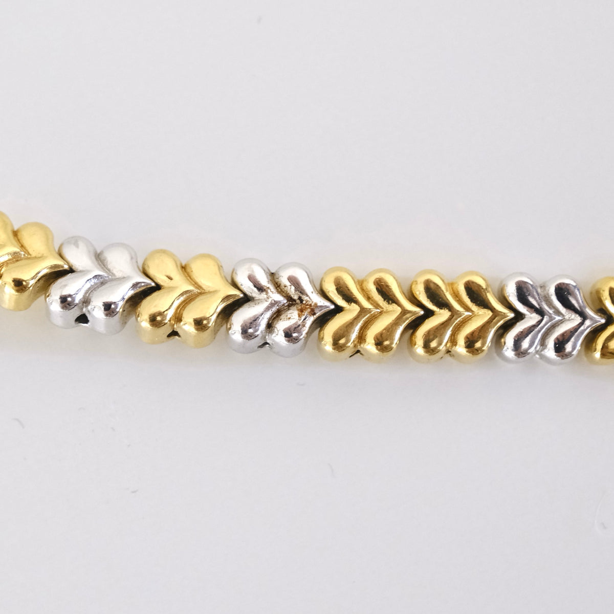 Vintage Seiko Two-Tone Leaf Link Bracelet Watch