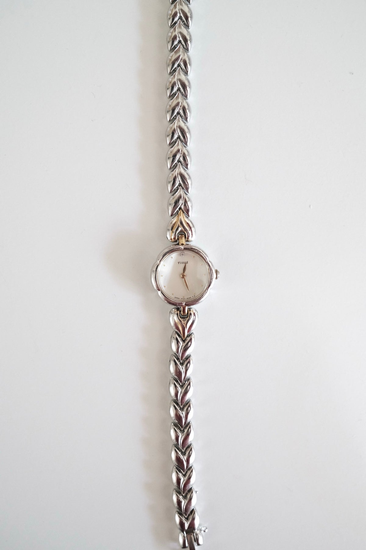 Vintage Seiko Tissé Silver Leaf Bracelet Watch
