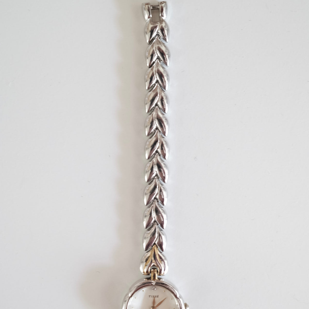 Vintage Seiko Tissé Silver Leaf Bracelet Watch