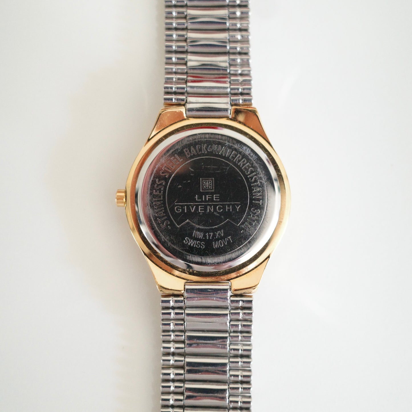 Vintage Givenchy Two-Tone Gold & Silver Bracelet Watch (Unisex)
