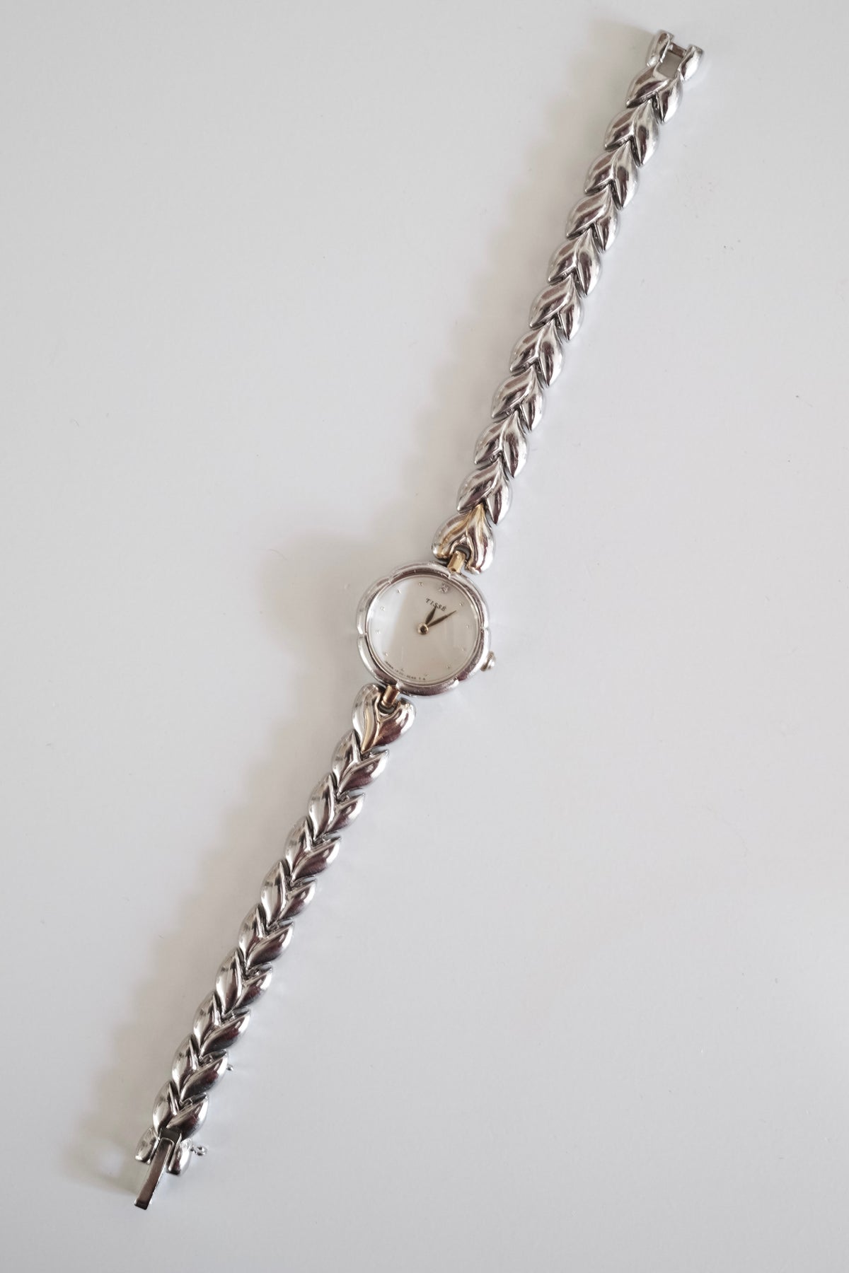 Vintage Seiko Tissé Silver Leaf Bracelet Watch