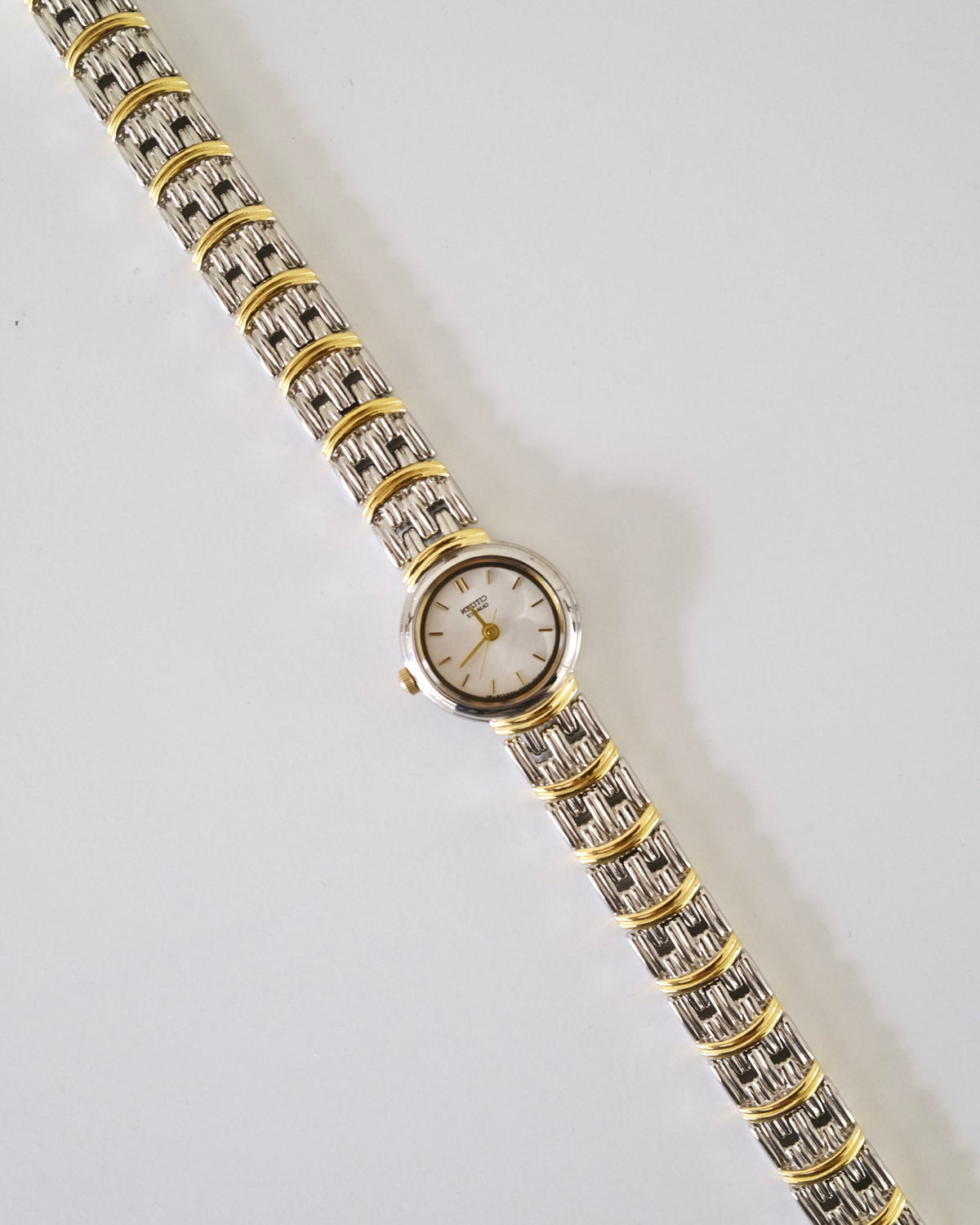Rare Vintage Citizen Two-Tone Gold & Silver Bracelet Watch