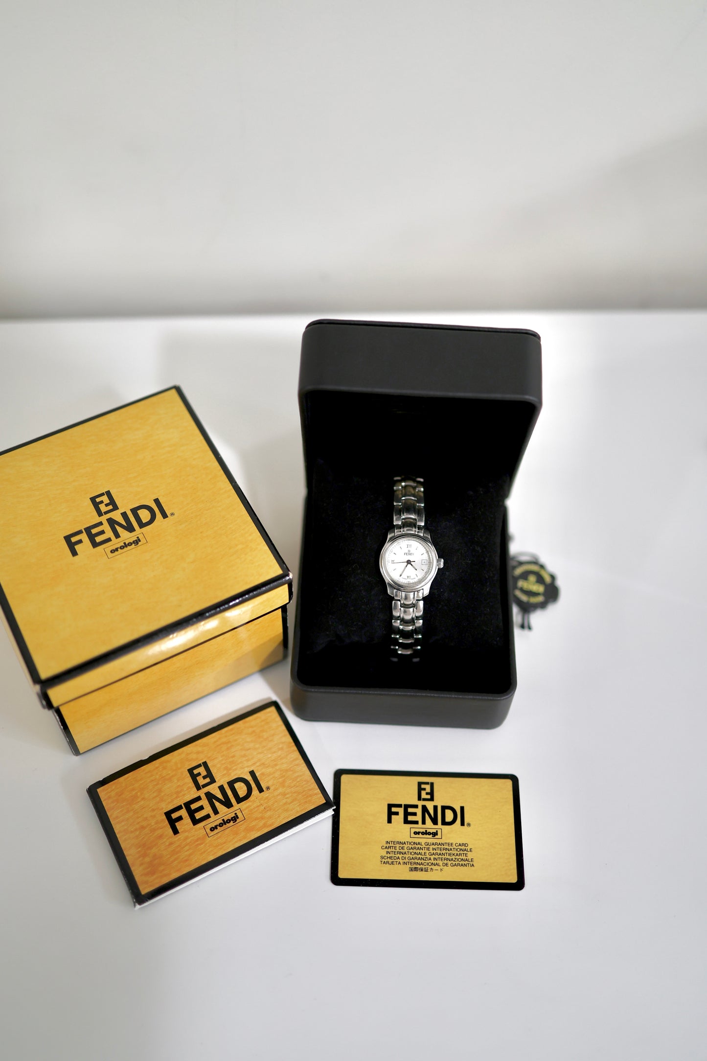 Vintage Fendi Silver Bracelet Watch | Swiss Made | Original Box