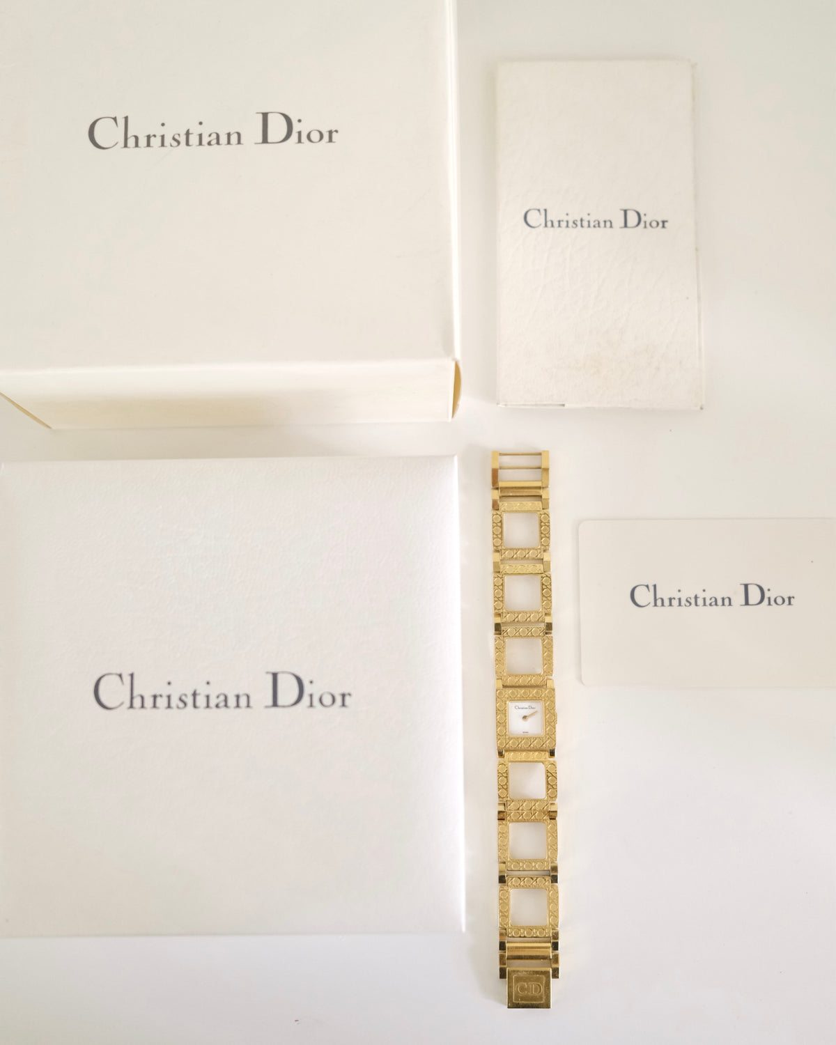 Vintage Dior Parisienne Gold-Tone Bracelet Watch | Elegant Swiss Vintage Timepiece