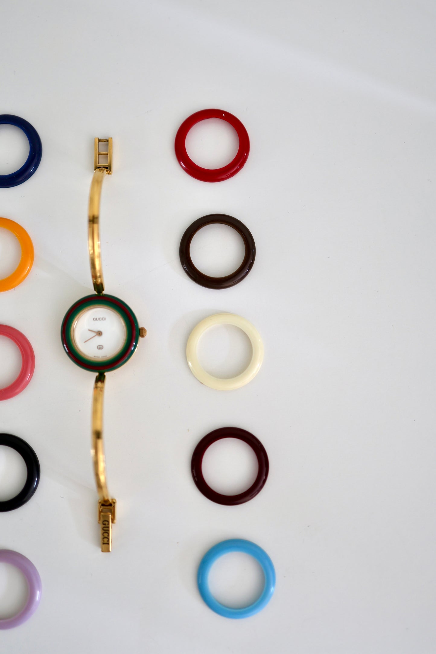 Vintage Gucci 11/12 Bezel Watch | 12 Interchangeable Bezels | Full Set | Swiss Made