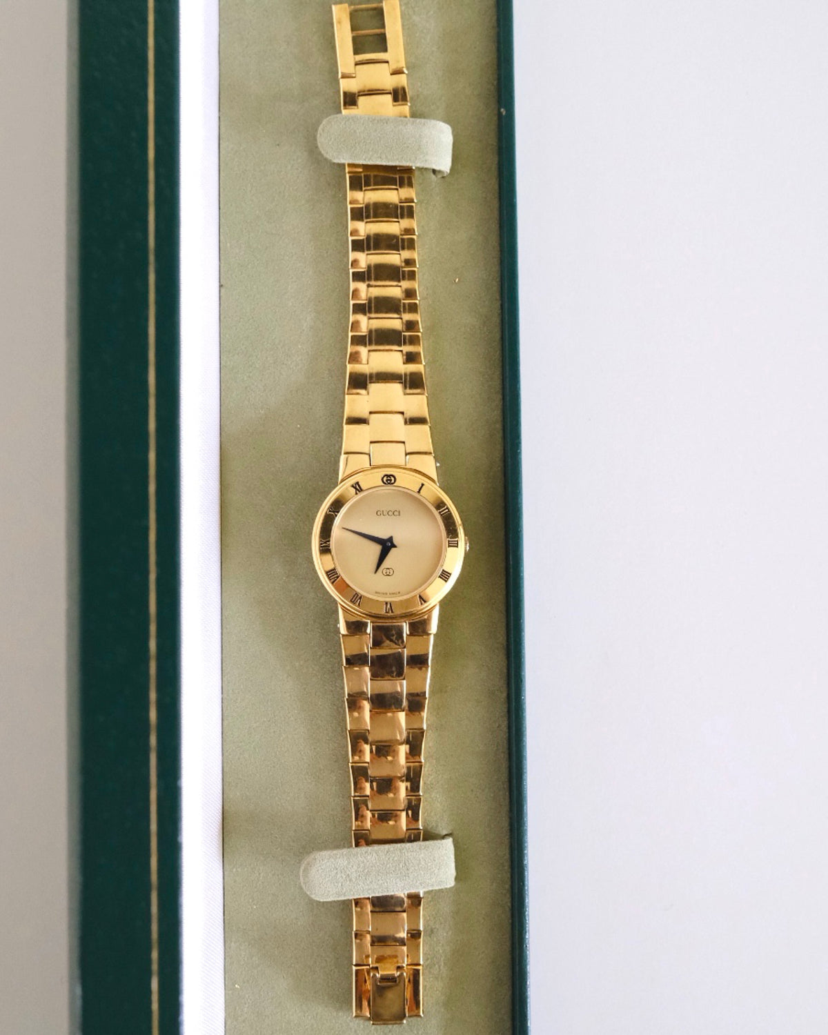 Vintage Gucci 3300L Gold Plated Watch
