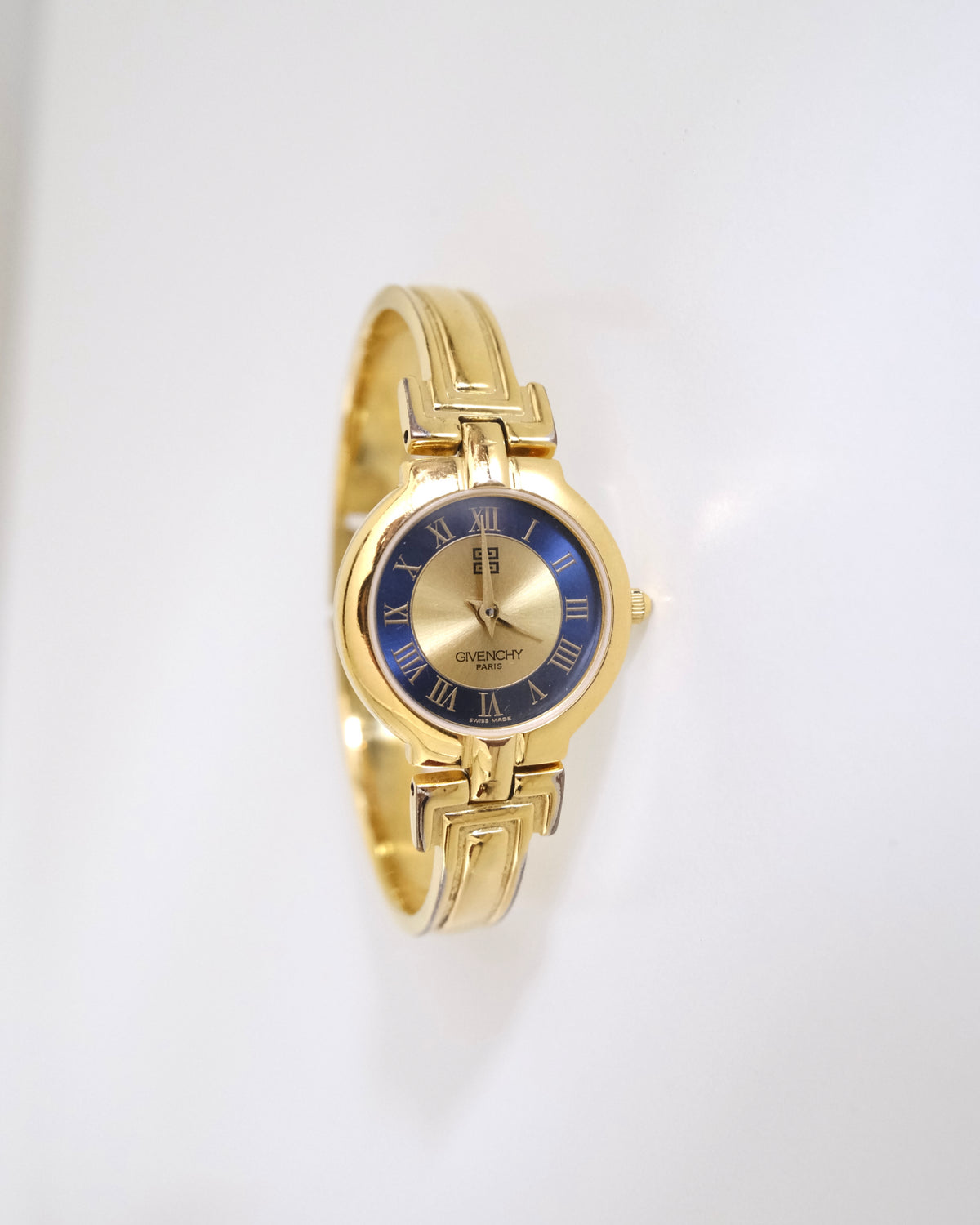 Rare Vintage Givenchy Gold-Tone Bangle Watch