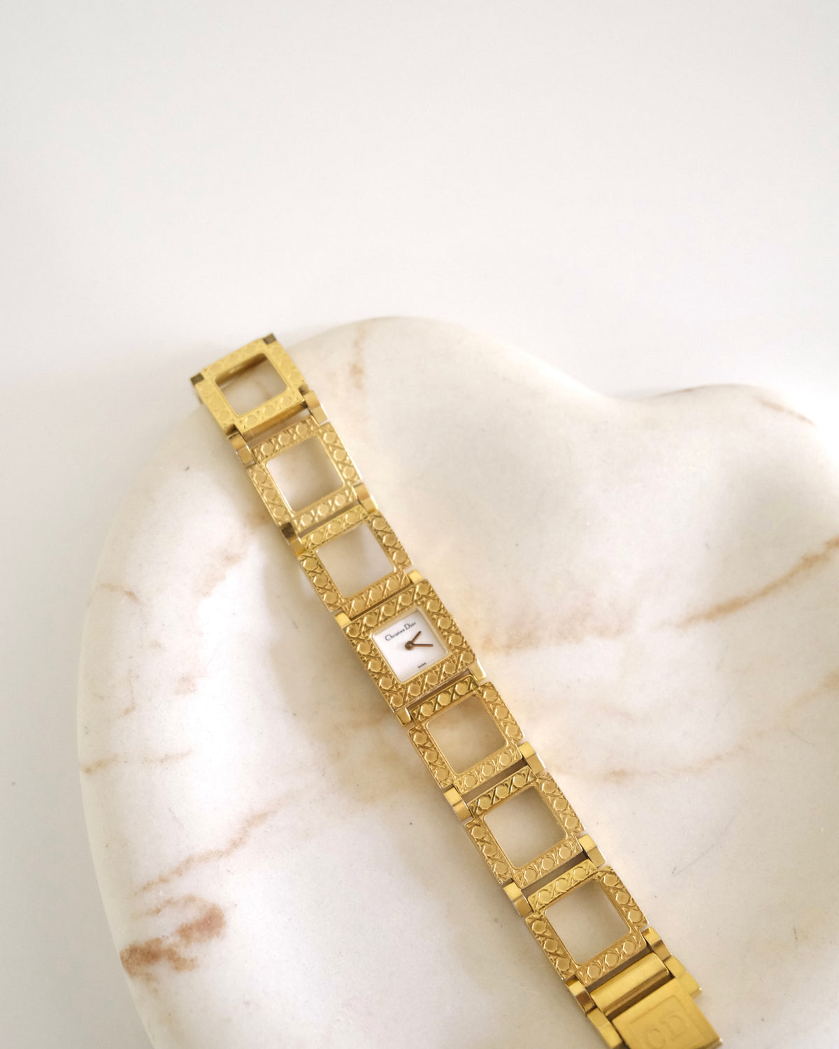 Vintage Dior Parisienne Gold-Tone Bracelet Watch | Elegant Swiss Vintage Timepiece