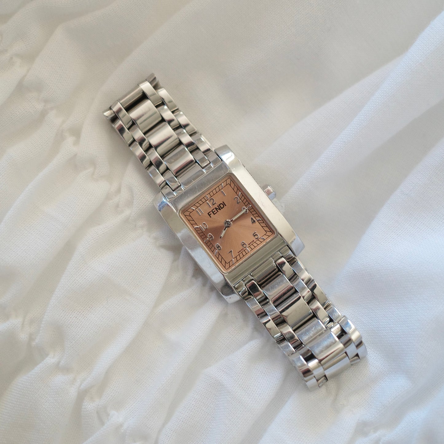 Vintage Fendi 7000L Tank Watch | Silver Rectangular Swiss Made Women’s Watch